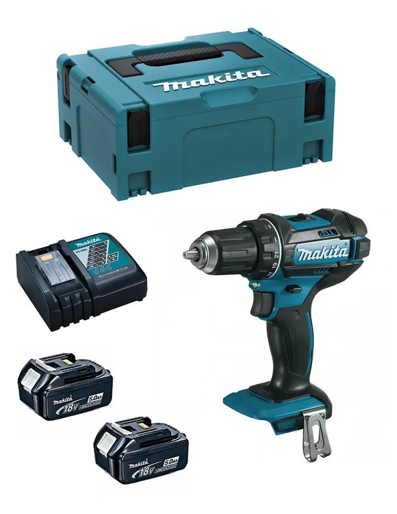 Perceuse visseuse 18V LXT (2x5,0 Ah) en MAKPAC - MAKITA DDF482RTJ