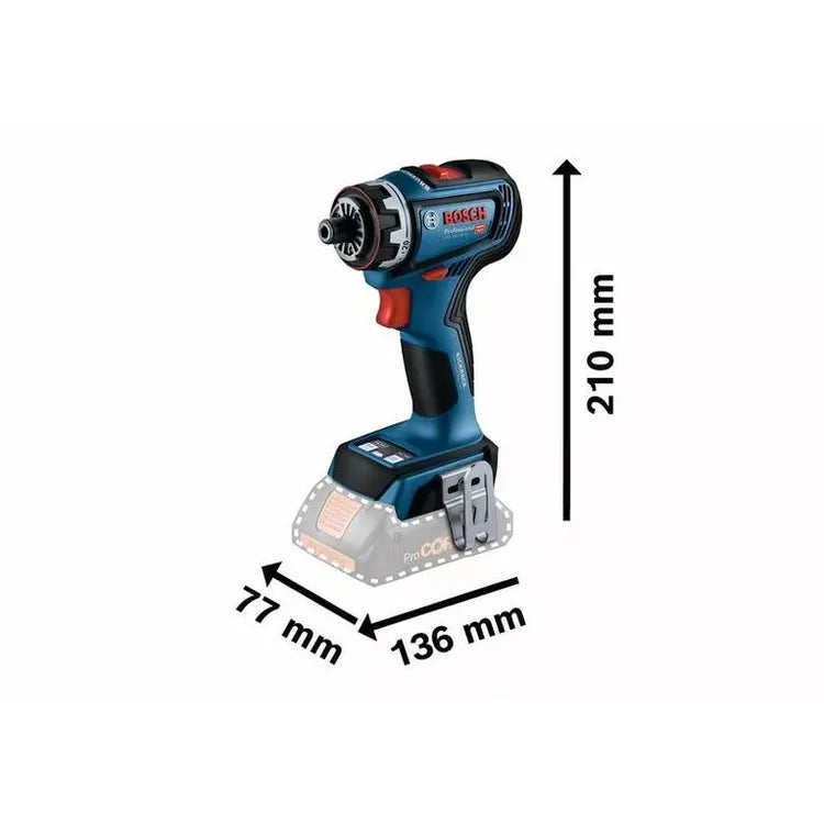 Perceuse-visseuse 18V GSR 18V-90 FC Professional + 2 batteries + chargeur + coffret L-BOXX 136 - BOSCH - 06019K6200