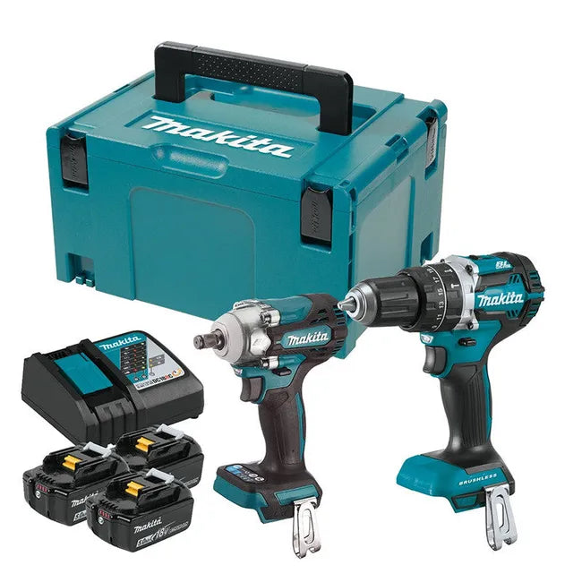 Pack Perceuse Visseuse à chocs MAKITA DLX2359TJ1 - 18V + 3 batteries 5Ah et chargeur