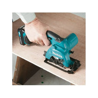 Scie circulaire 12V CXT Li-Ion Ø85 mm (2x4,0 Ah) en MAKPAC - MAKITA HS301DSMJ