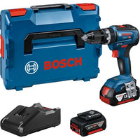 Perceuse-visseuse à percussion 18V GSB 18V-55 + 2 batteries 4Ah + chargeur + coffret L-BOXX - BOSCH - 06019H5300