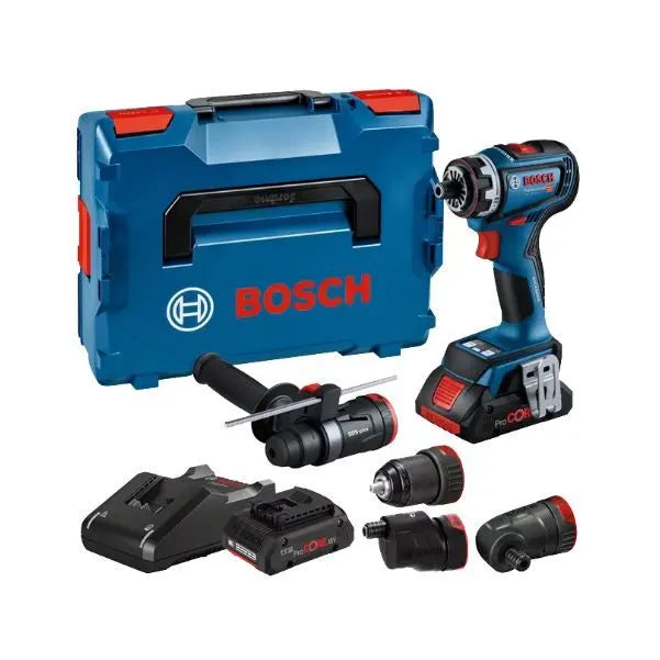 Perceuse-visseuse 18V GSR 18V-90 FC Professional + 2 batteries + chargeur + coffret L-BOXX 136 - BOSCH - 06019K6200